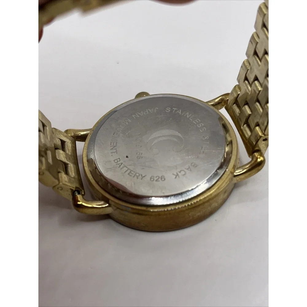 Charming Charlie Women's Quartz Watch 38mm Case Gold‎ Band- New Battery